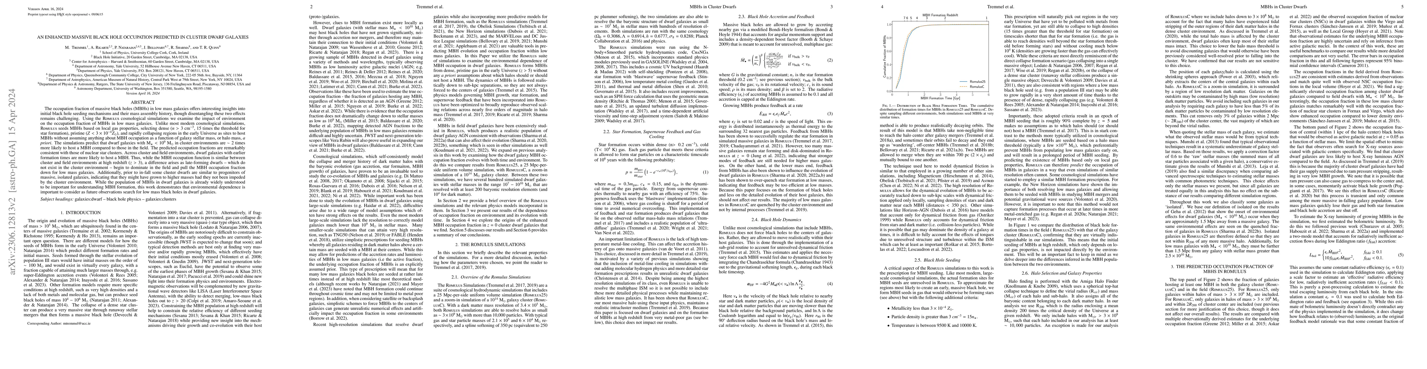 Thumbnail for An Enhanced Massive Black Hole Occupation Fraction Predicted in Cluster
  Dwarf Galaxies