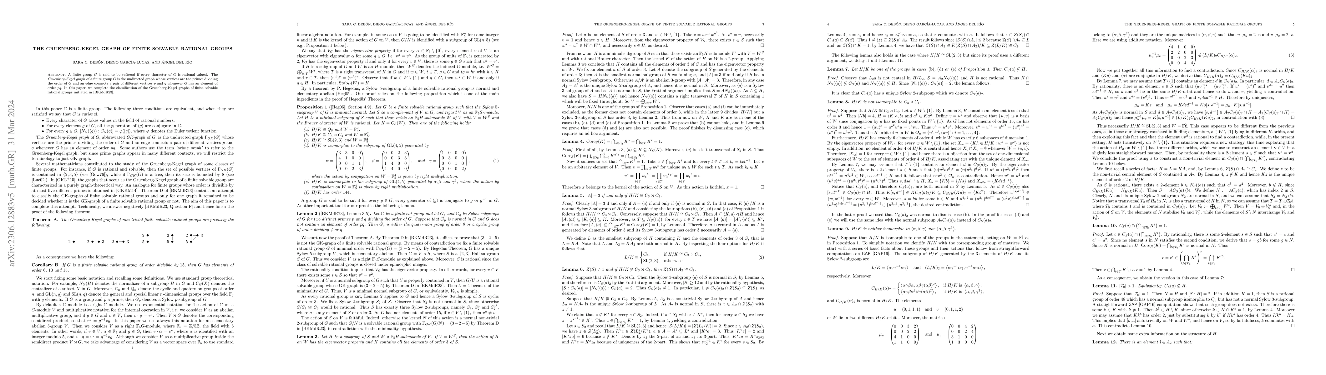 Thumbnail for The Gruenberg-Kegel graph of finite solvable rational groups
