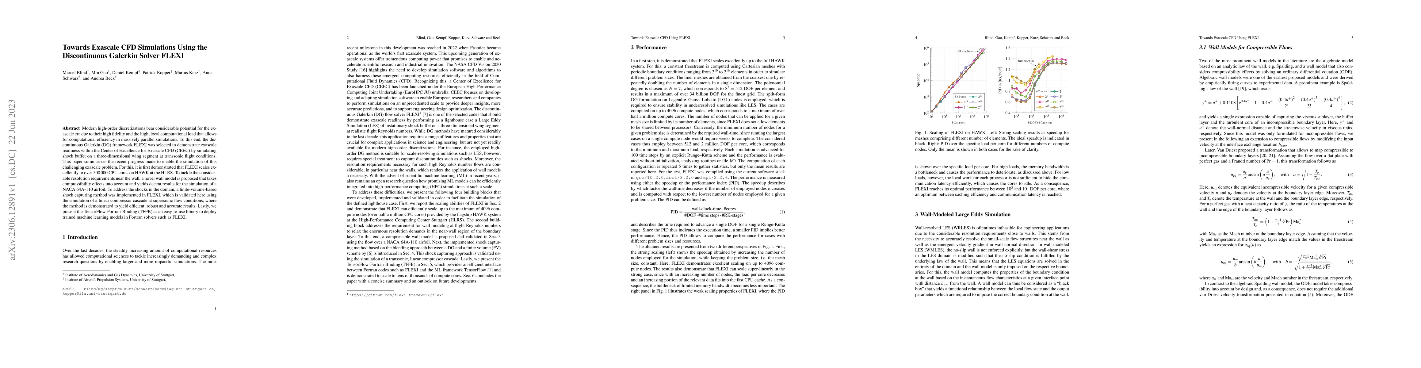 Thumbnail for Towards Exascale CFD Simulations Using the Discontinuous Galerkin Solver
  FLEXI