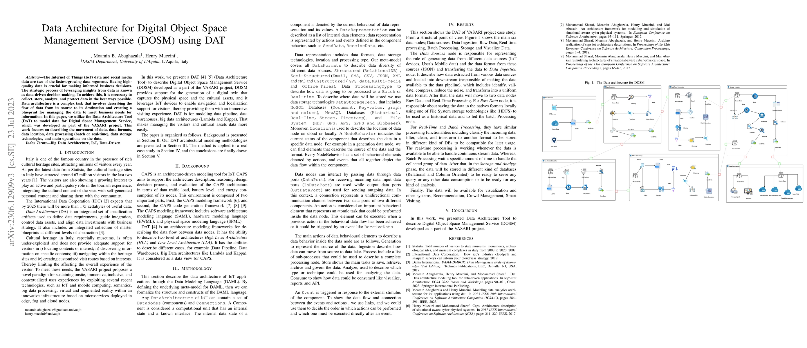 Thumbnail for Data Architecture for Digital Object Space Management Service (DOSM)
  using DAT