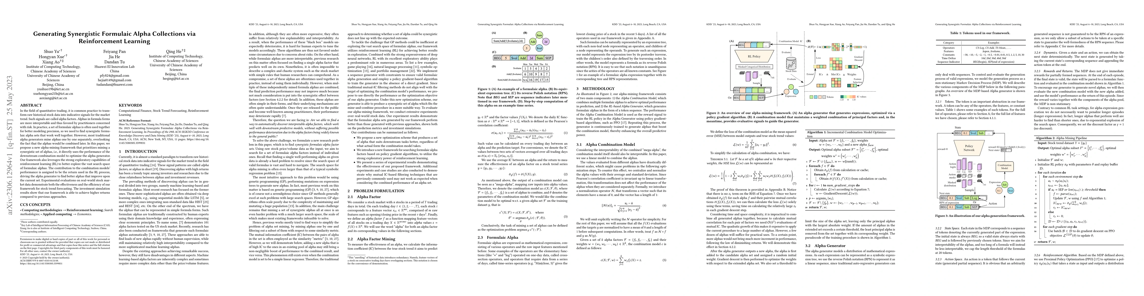 Thumbnail for Generating Synergistic Formulaic Alpha Collections via Reinforcement
  Learning