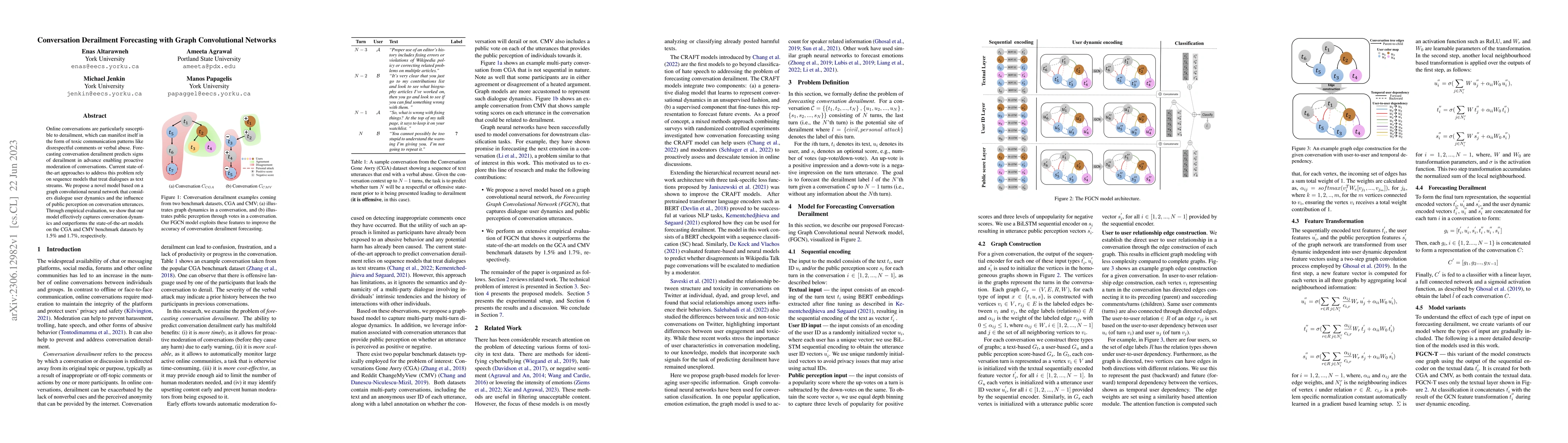 Thumbnail for Conversation Derailment Forecasting with Graph Convolutional Networks