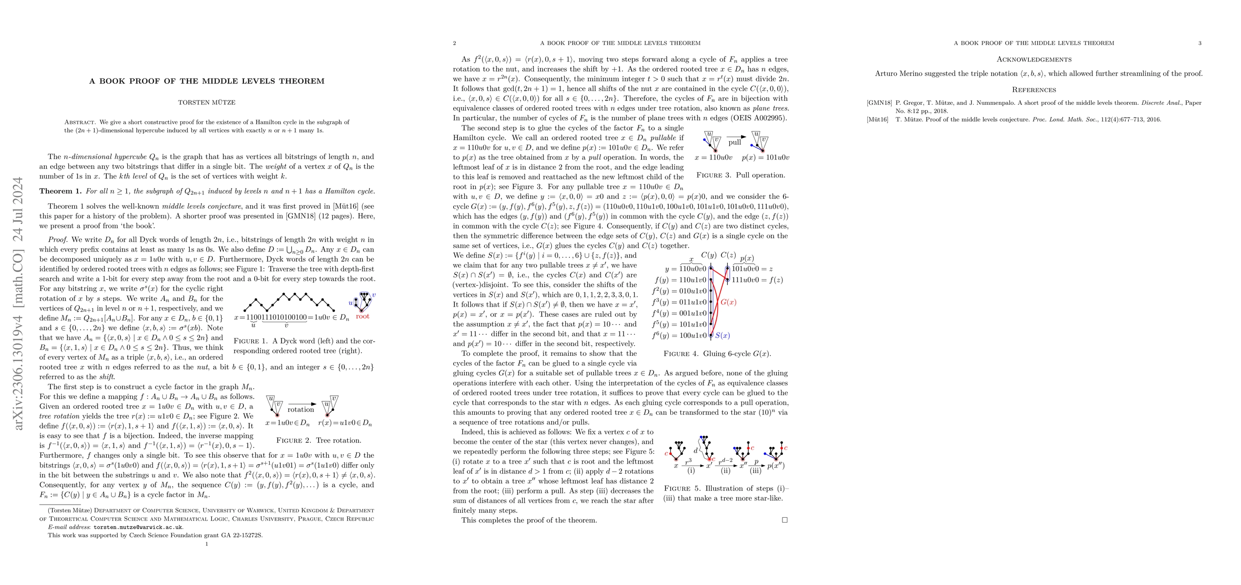Thumbnail for A book proof of the middle levels theorem