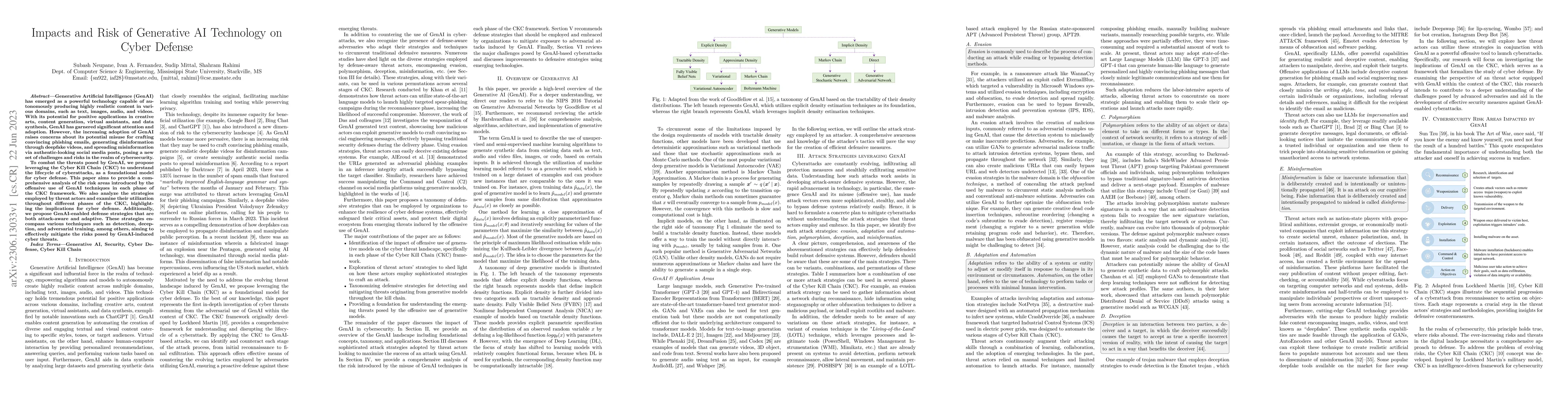Thumbnail for Impacts and Risk of Generative AI Technology on Cyber Defense