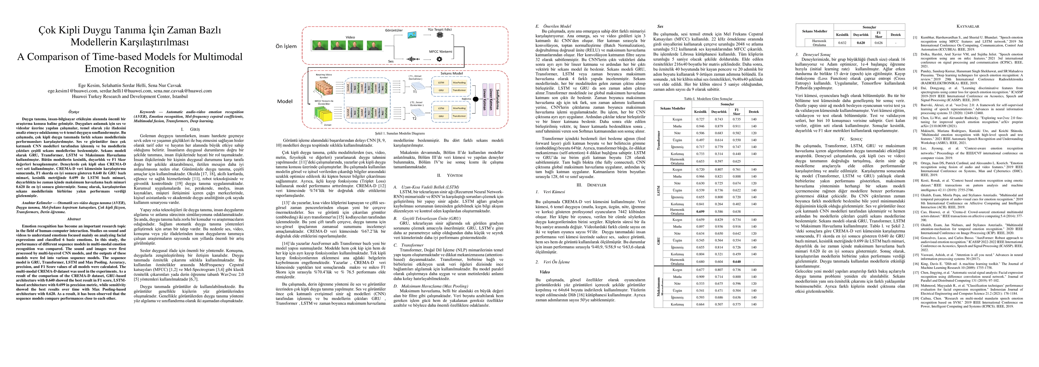 Thumbnail for A Comparison of Time-based Models for Multimodal Emotion Recognition