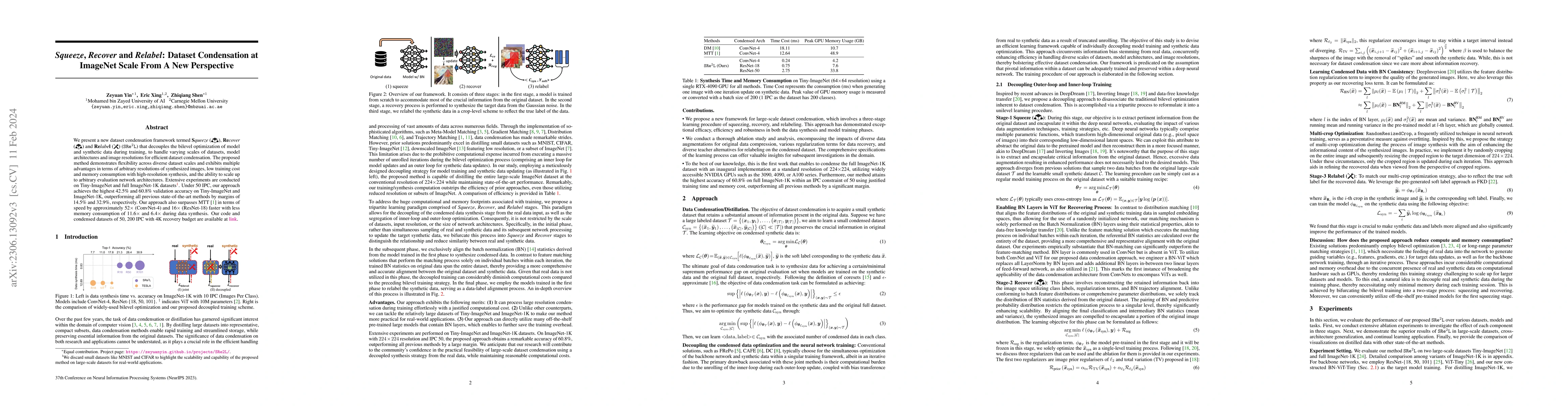 Thumbnail for Squeeze, Recover and Relabel: Dataset Condensation at ImageNet Scale
  From A New Perspective