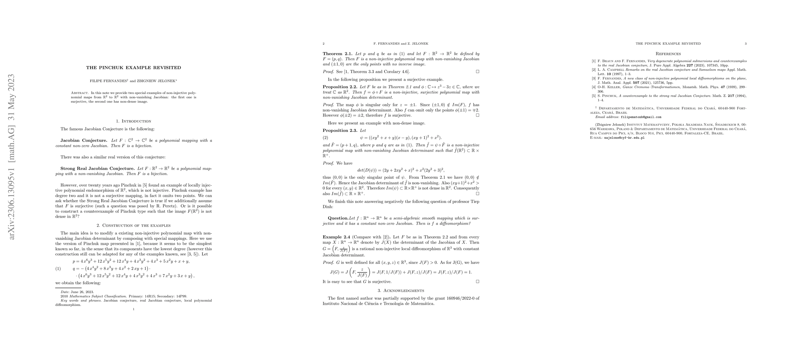 Thumbnail for The PInchuk example revisited