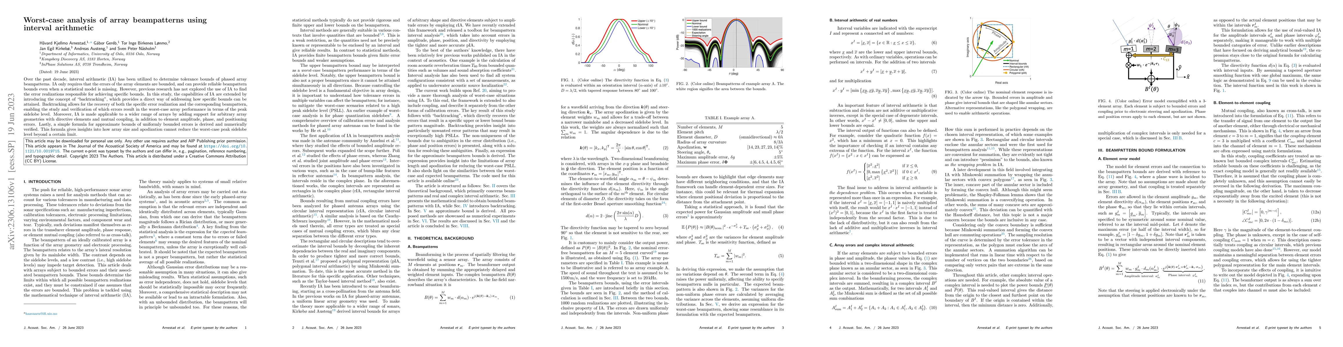 Thumbnail for Worst-case analysis of array beampatterns using interval arithmetic