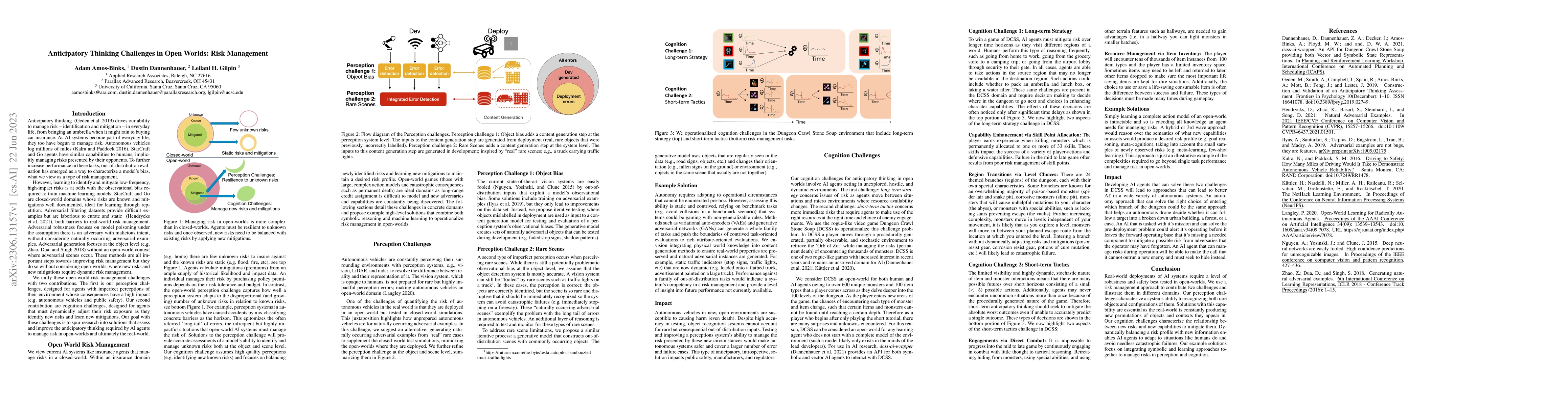 Thumbnail for Anticipatory Thinking Challenges in Open Worlds: Risk Management