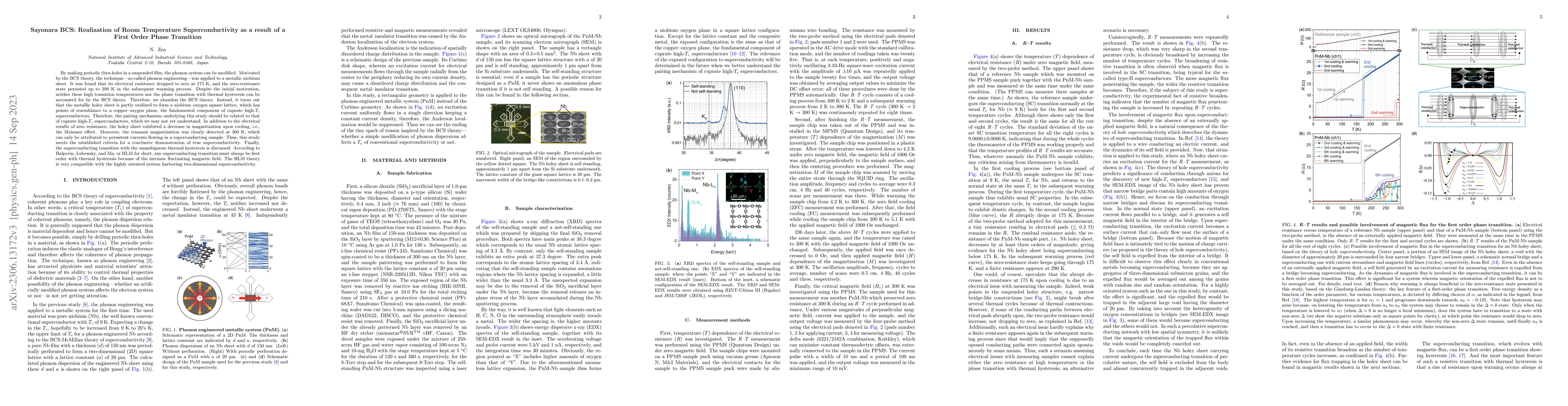 Thumbnail for Sayonara BCS: Realization of Room Temperature Superconductivity as a
  result of a First Order Phase Transition