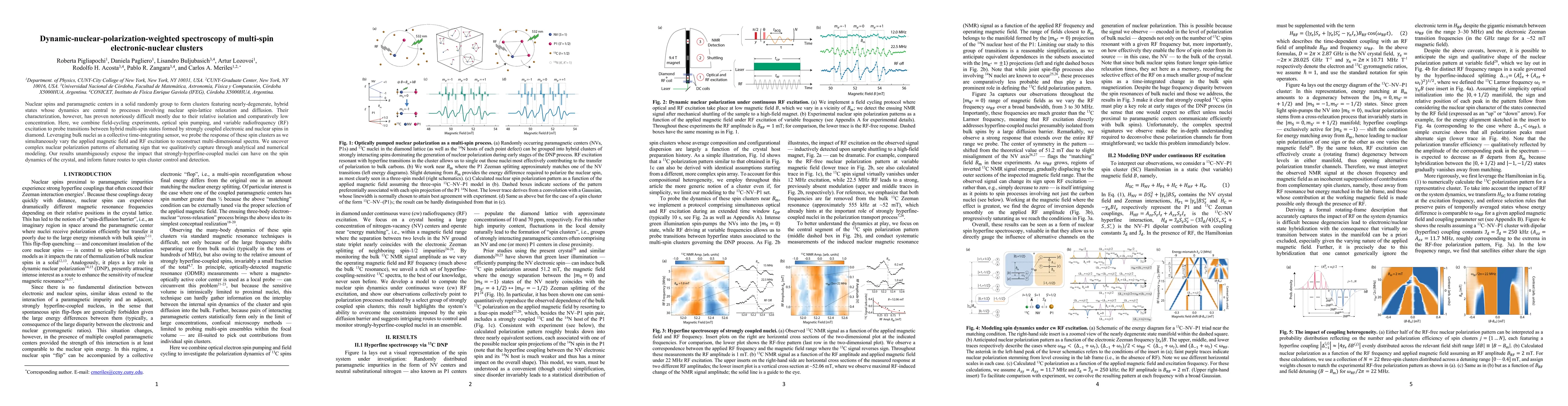 Thumbnail for Dynamic-nuclear-polarization-weighted spectroscopy of multi-spin
  electronic-nuclear clusters