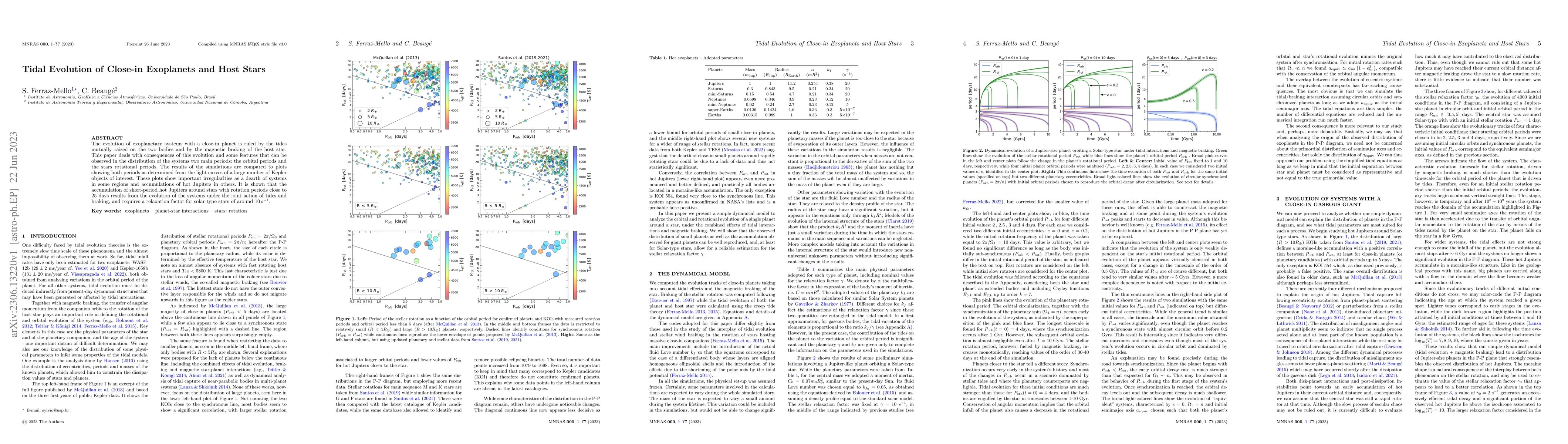 Thumbnail for Tidal Evolution of Close-in Exoplanets and Host Stars