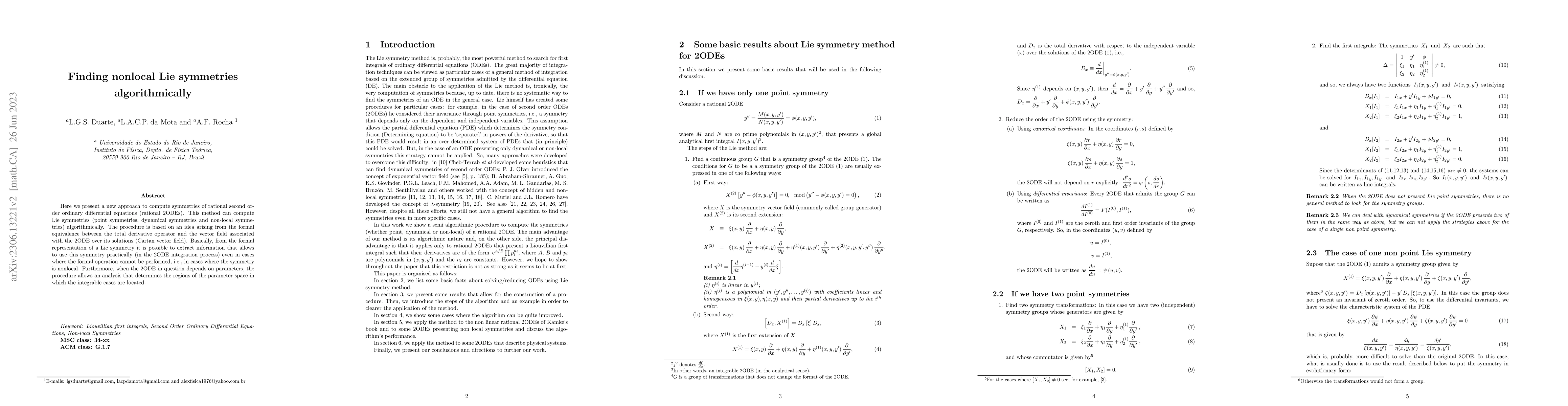 Thumbnail for Finding nonlocal Lie symmetries algorithmically