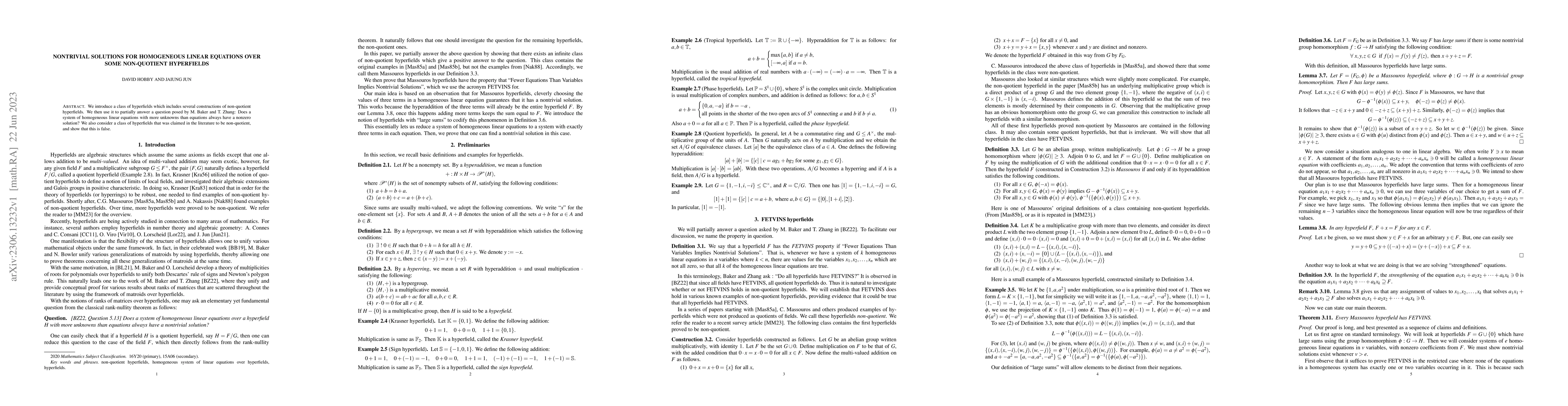 Thumbnail for Nontrivial solutions for homogeneous linear equations over some
  non-quotient hyperfields