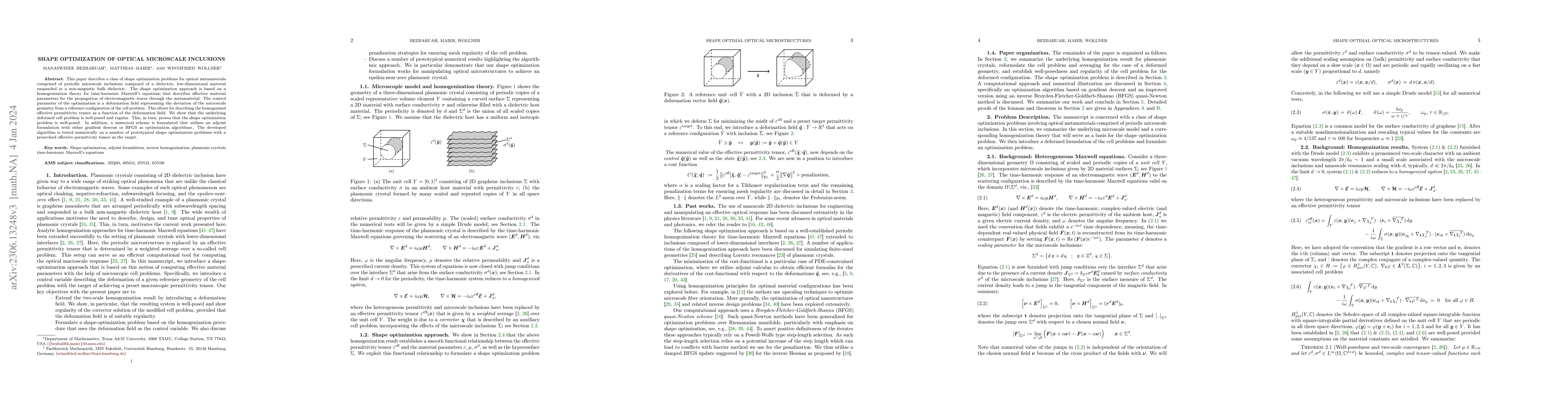 Thumbnail for Shape optimization of optical microscale inclusions