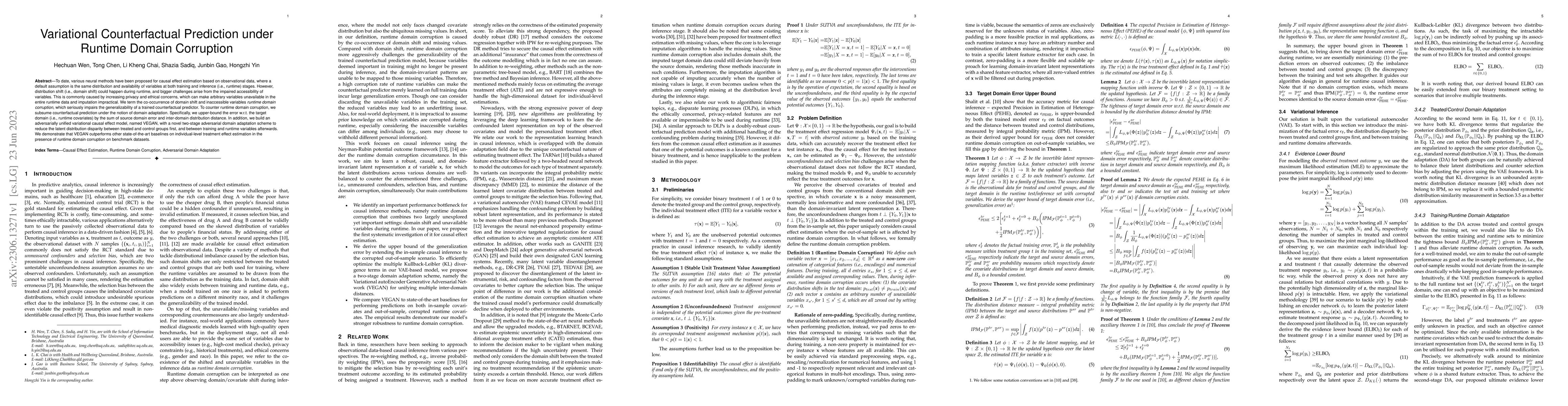 Thumbnail for Variational Counterfactual Prediction under Runtime Domain Corruption