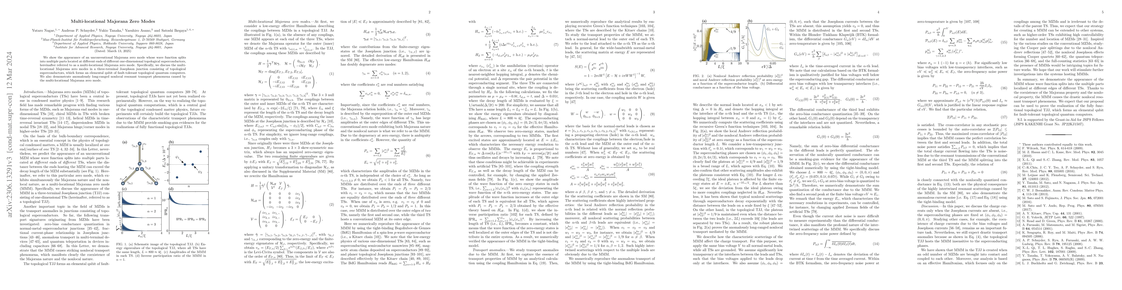 Thumbnail for Multi-locational Majorana Zero Modes