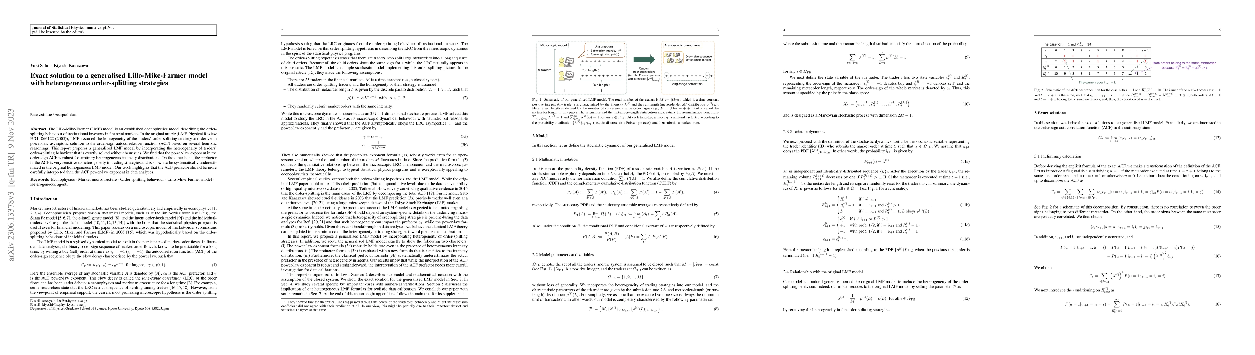 Thumbnail for Exact solution to a generalised Lillo-Mike-Farmer model with
  heterogeneous order-splitting strategies