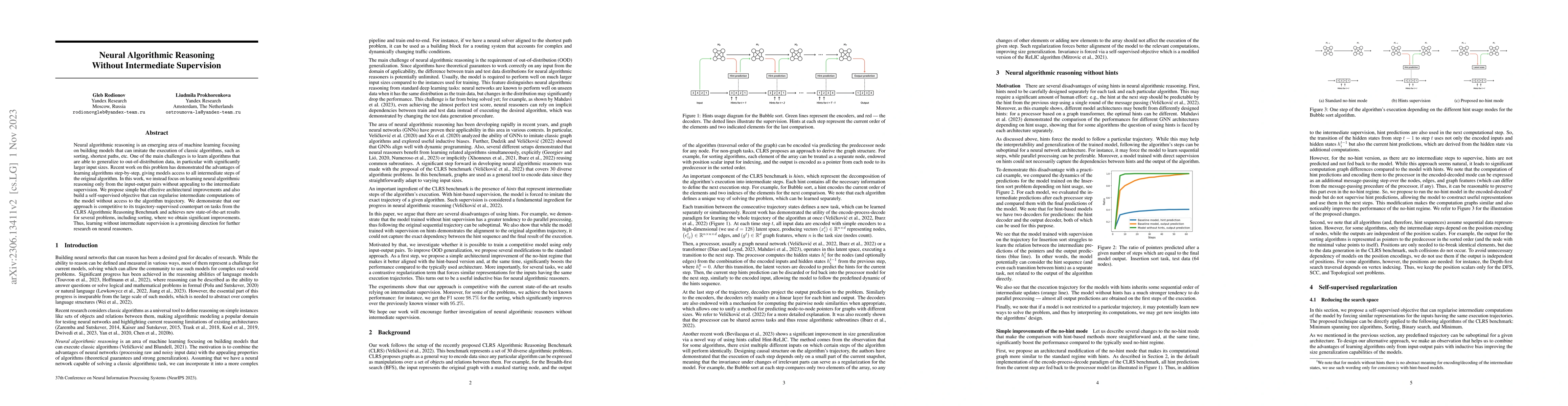 Thumbnail for Neural Algorithmic Reasoning Without Intermediate Supervision