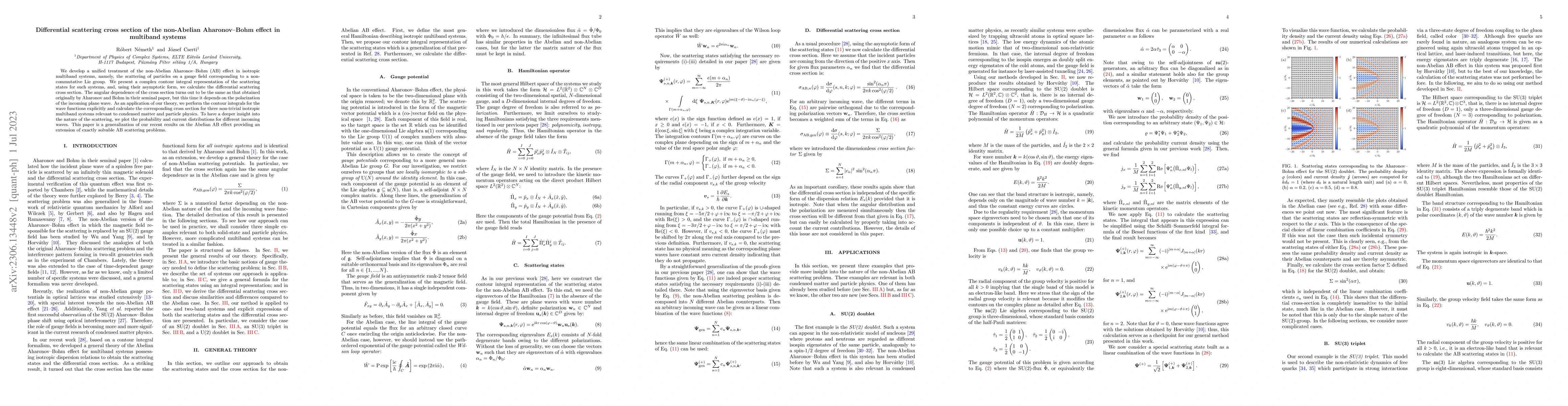 Thumbnail for Differential scattering cross section of the non-Abelian Aharonov-Bohm
  effect in multiband systems