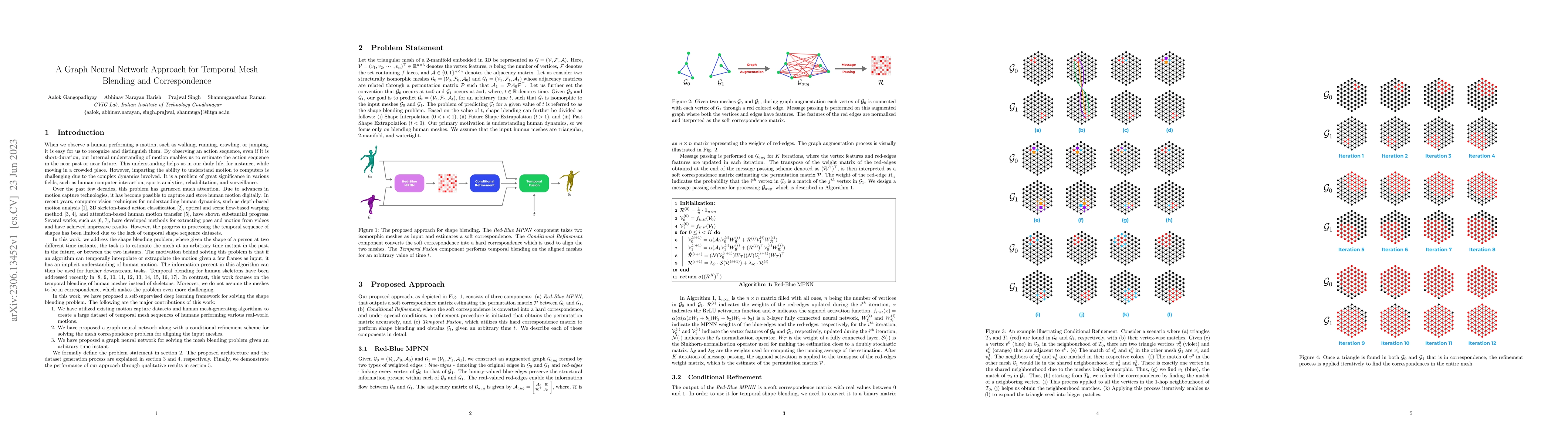 Thumbnail for A Graph Neural Network Approach for Temporal Mesh Blending and
  Correspondence