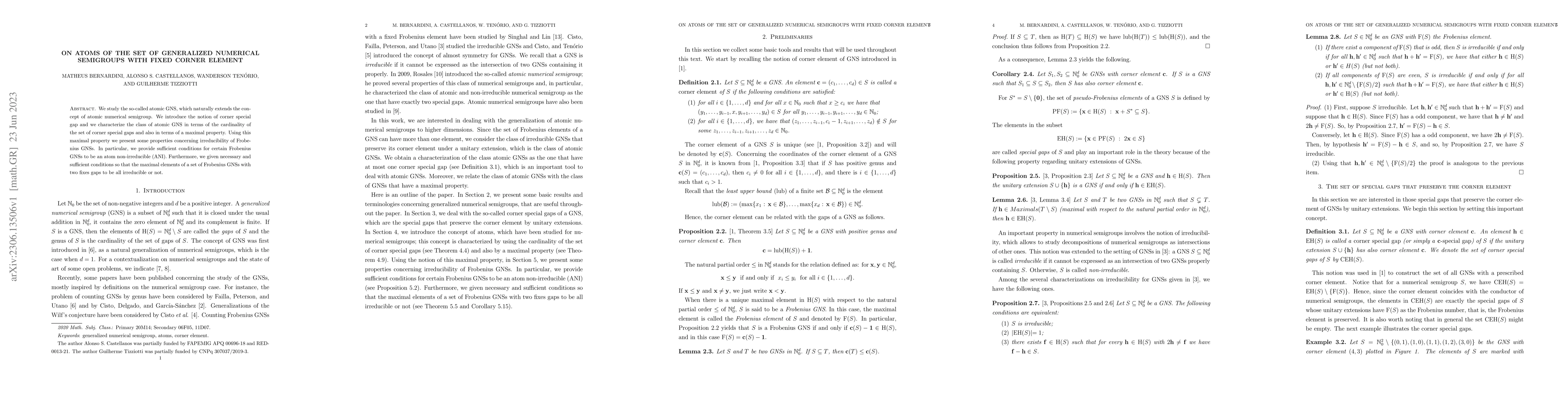 Thumbnail for On atoms of the set of generalized numerical semigroups with fixed
  corner element