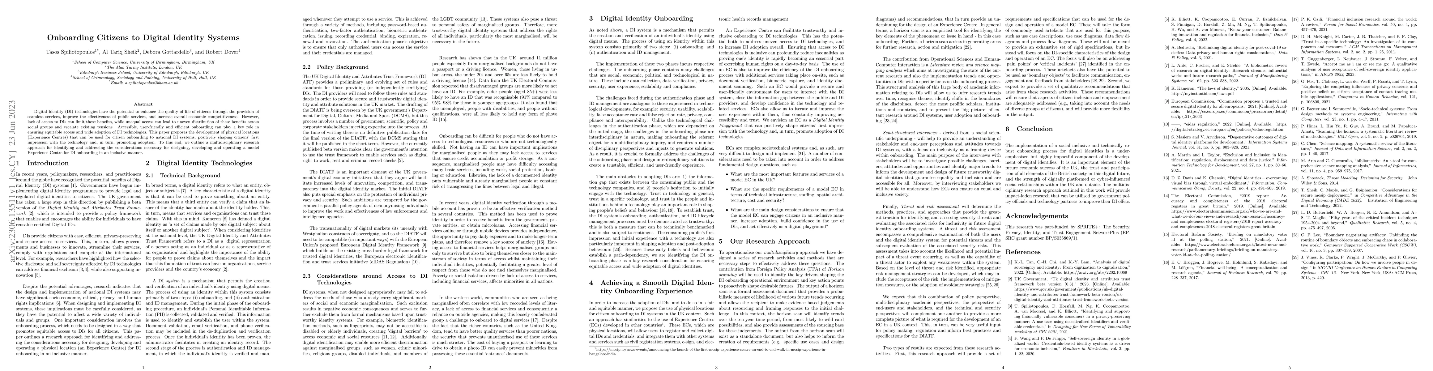 Thumbnail for Onboarding Citizens to Digital Identity Systems