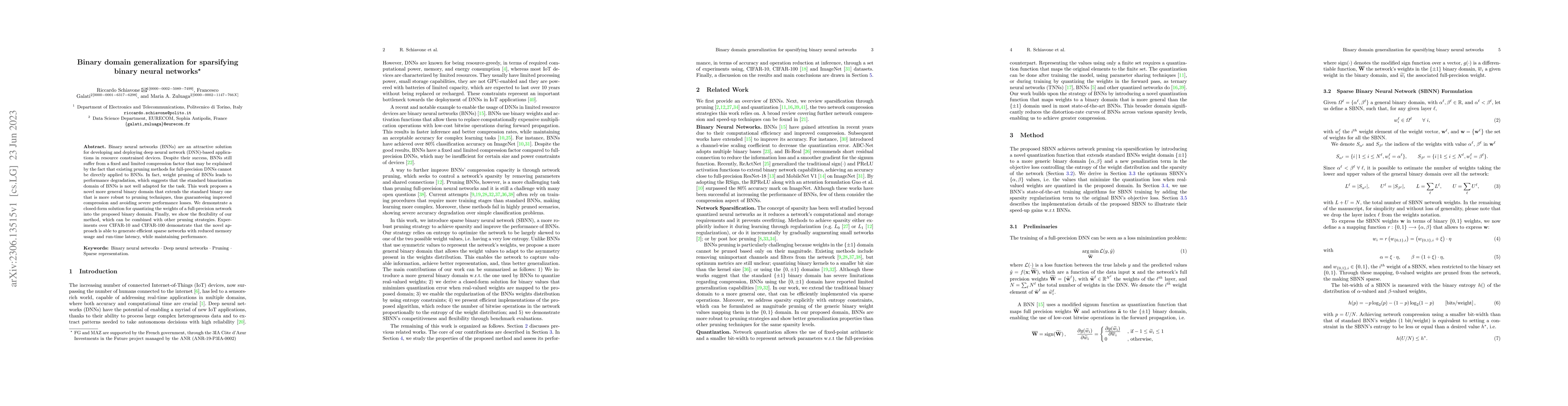 Thumbnail for Binary domain generalization for sparsifying binary neural networks