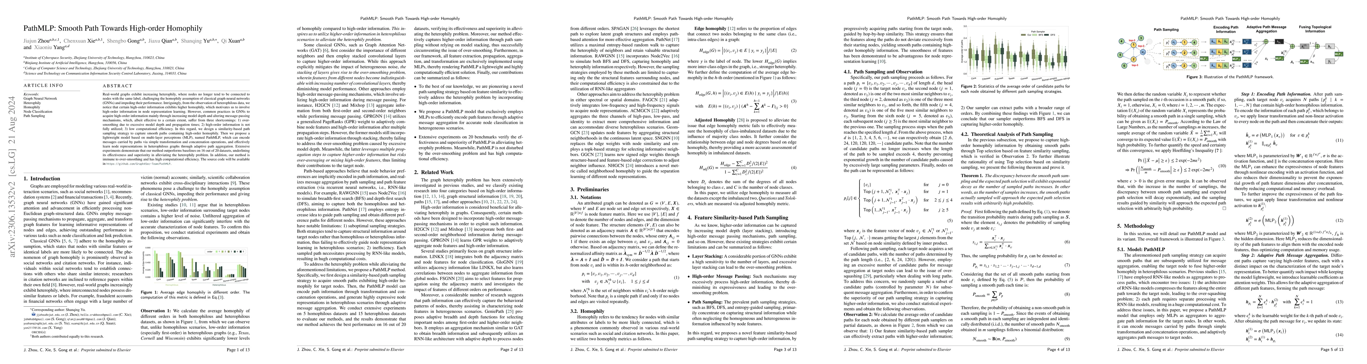 Thumbnail for PathMLP: Smooth Path Towards High-order Homophily