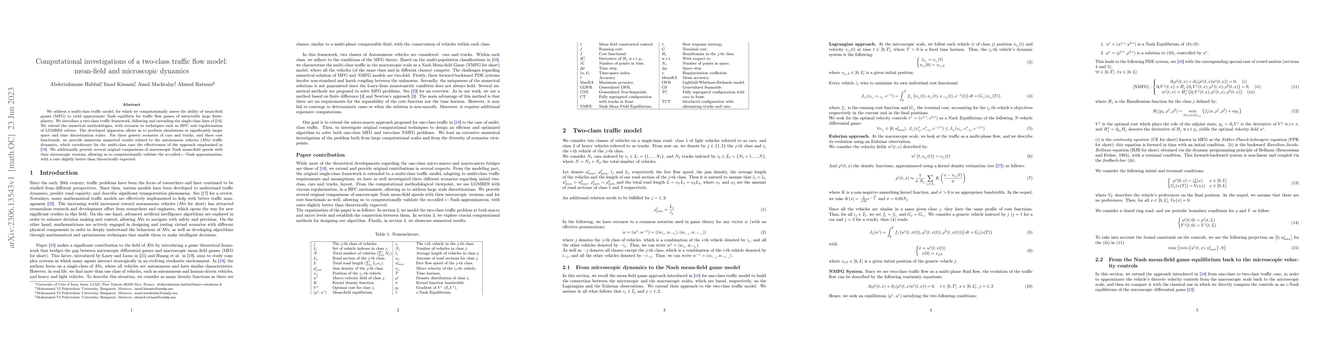 Thumbnail for Computational investigations of a two-class traffic flow model:
  mean-field and microscopic dynamics