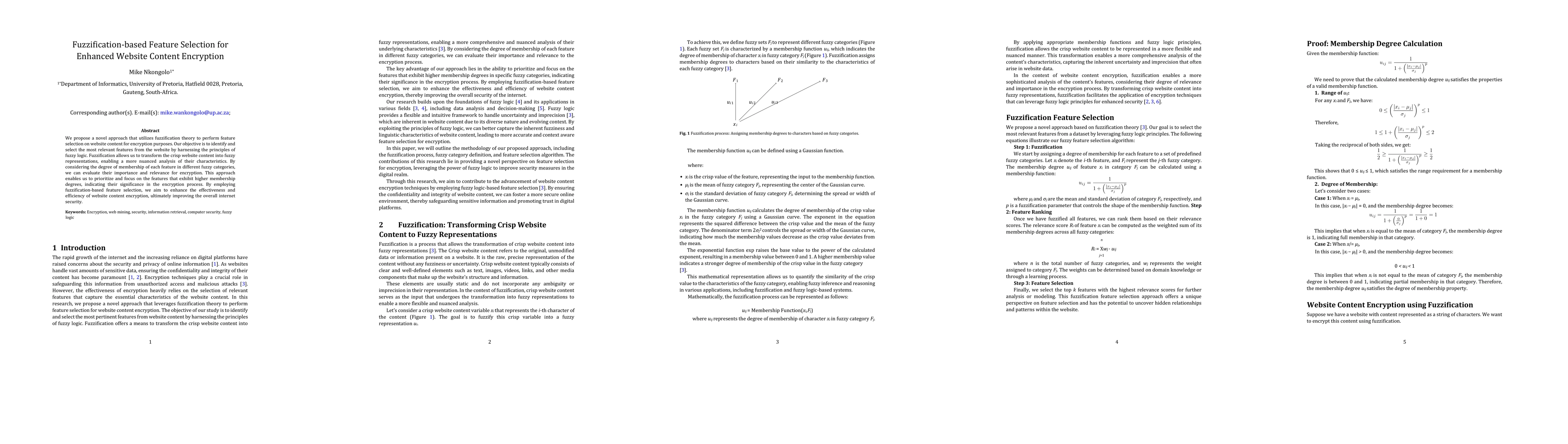 Thumbnail for Fuzzification-based Feature Selection for Enhanced Website Content
  Encryption