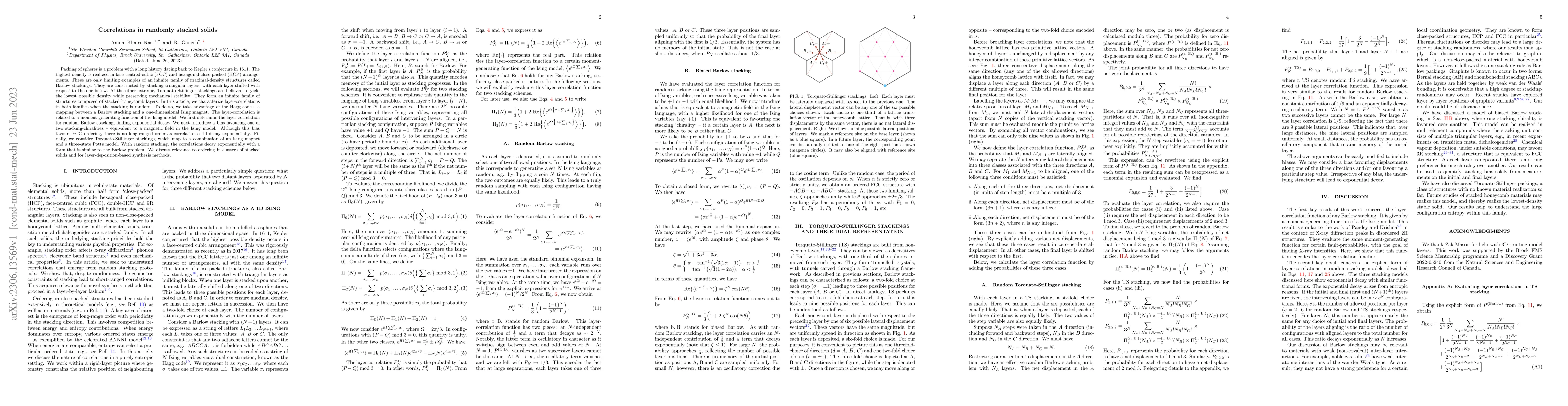 Thumbnail for Correlations in randomly stacked solids