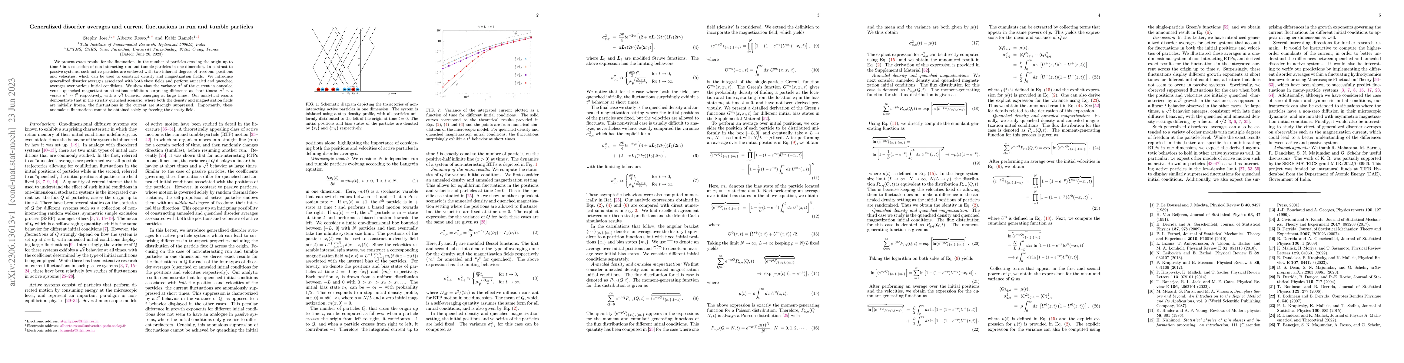 Thumbnail for Generalized disorder averages and current fluctuations in run and tumble
  particles