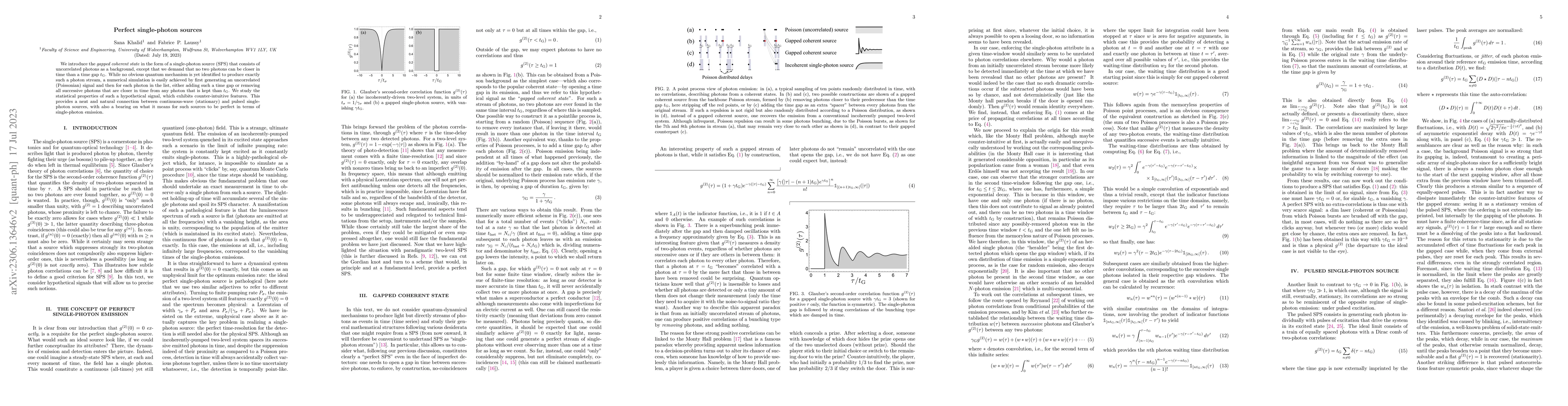 Thumbnail for Perfect single-photon sources