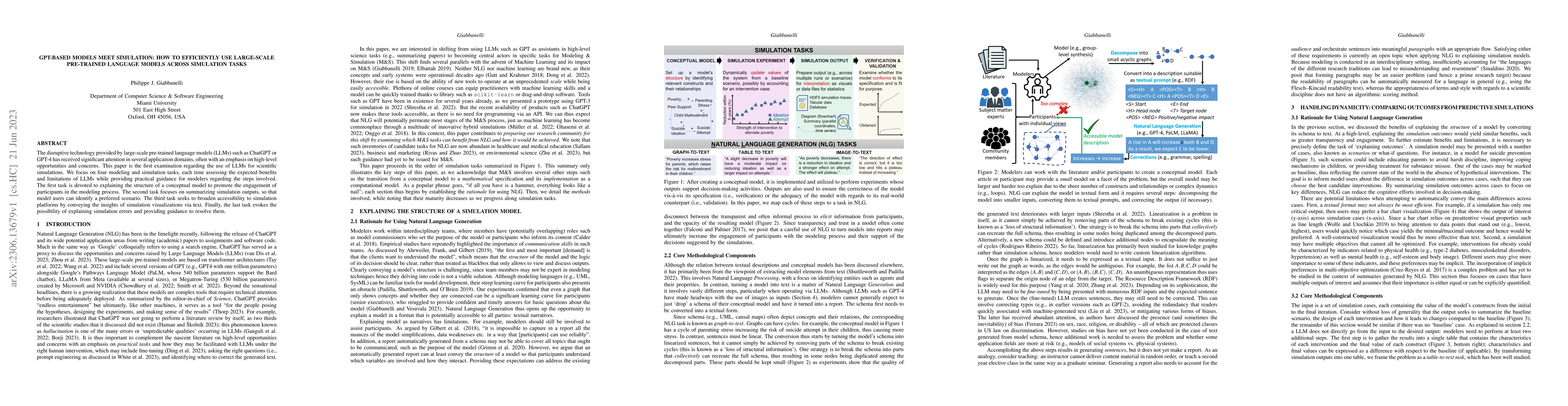 Thumbnail for GPT-Based Models Meet Simulation: How to Efficiently Use Large-Scale
  Pre-Trained Language Models Across Simulation Tasks