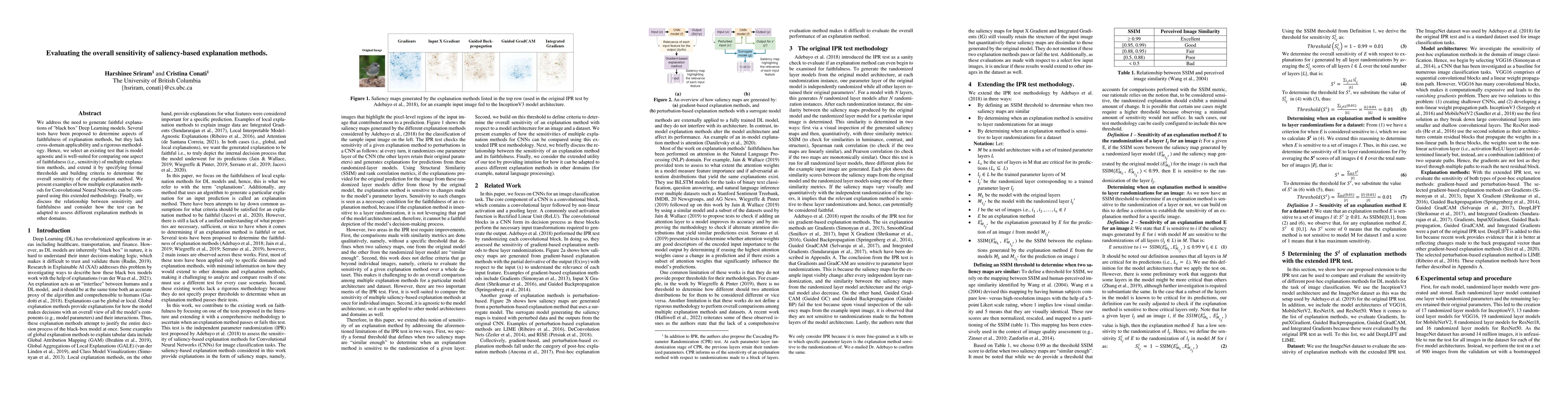 Thumbnail for Evaluating the overall sensitivity of saliency-based explanation methods