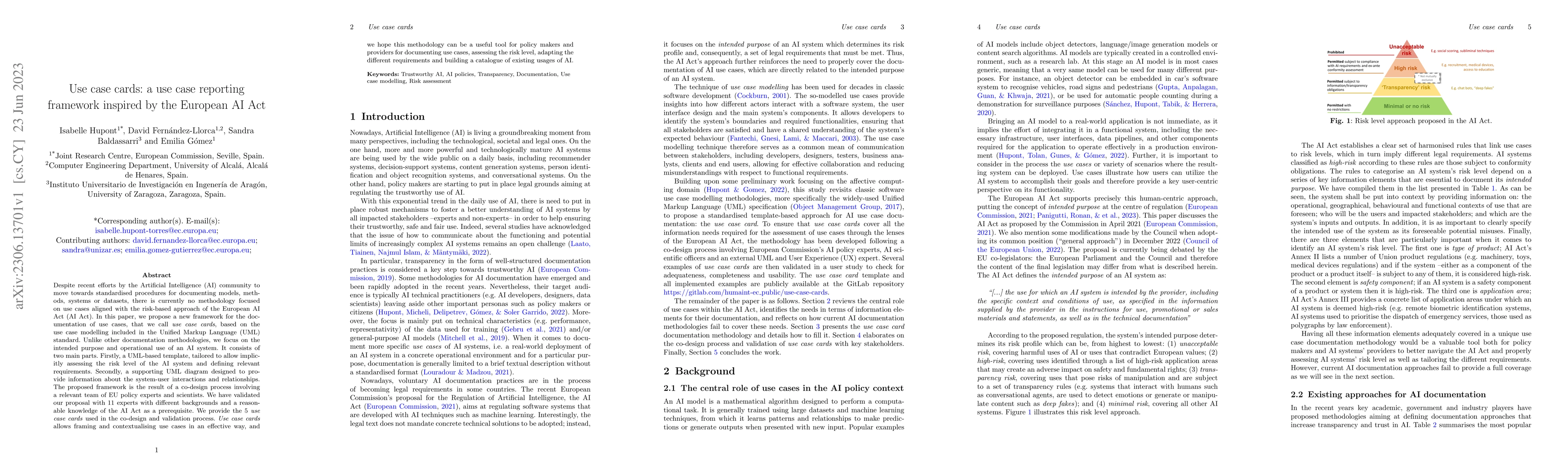 Thumbnail for Use case cards: a use case reporting framework inspired by the European
  AI Act