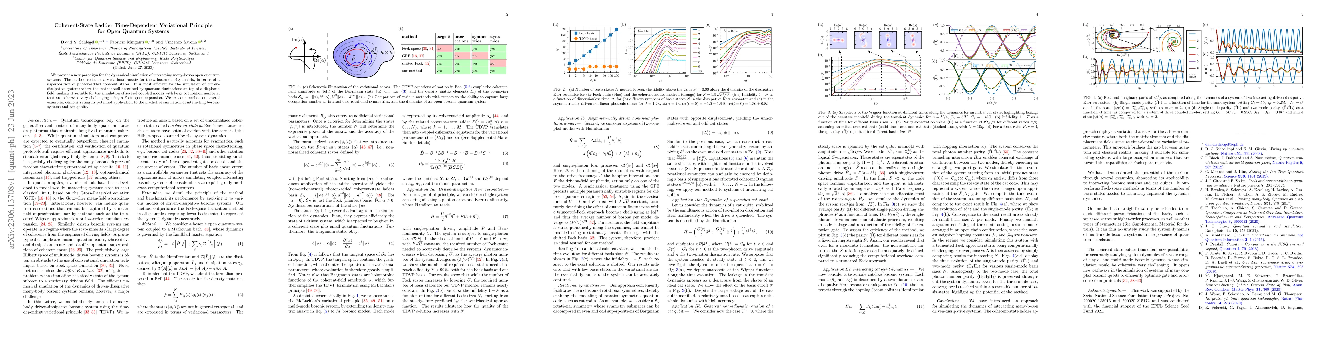 Thumbnail for Coherent-State Ladder Time-Dependent Variational Principle for Open
  Quantum Systems