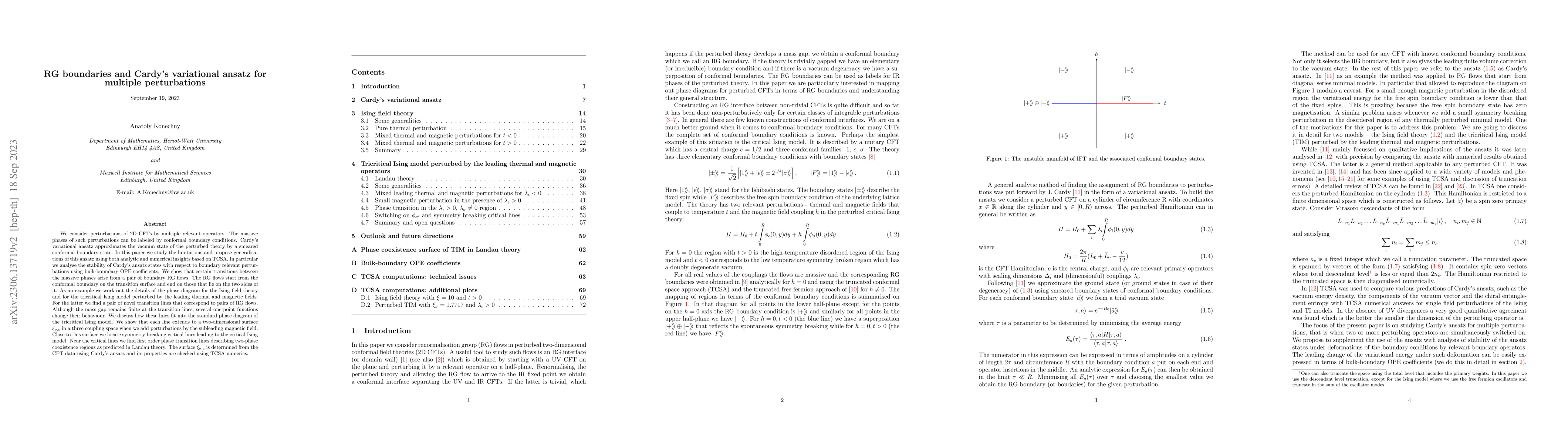 Thumbnail for RG boundaries and Cardy's variational ansatz for multiple perturbations