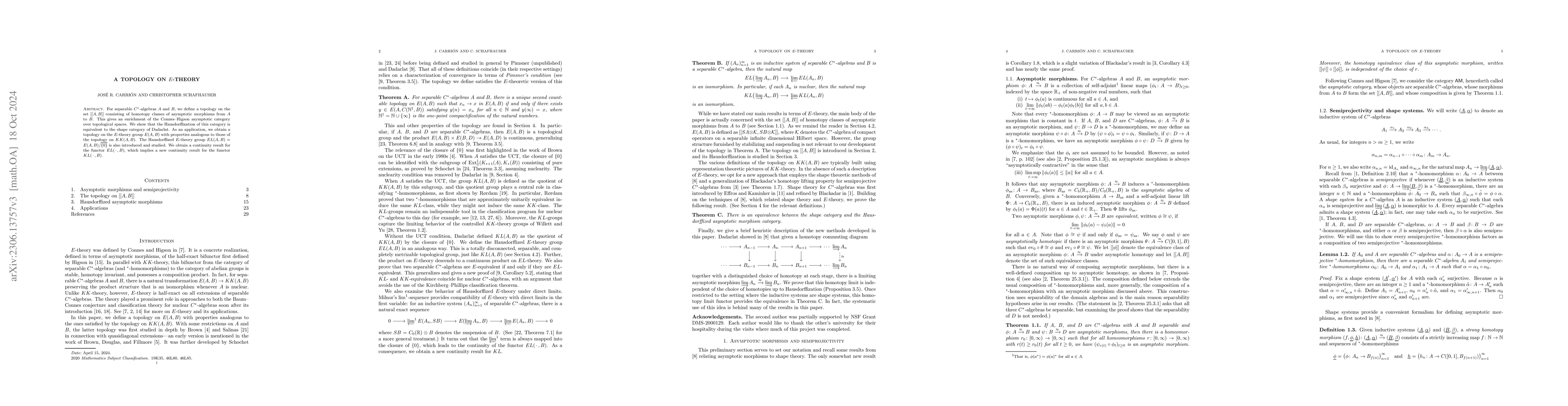 Thumbnail for A topology on E-theory