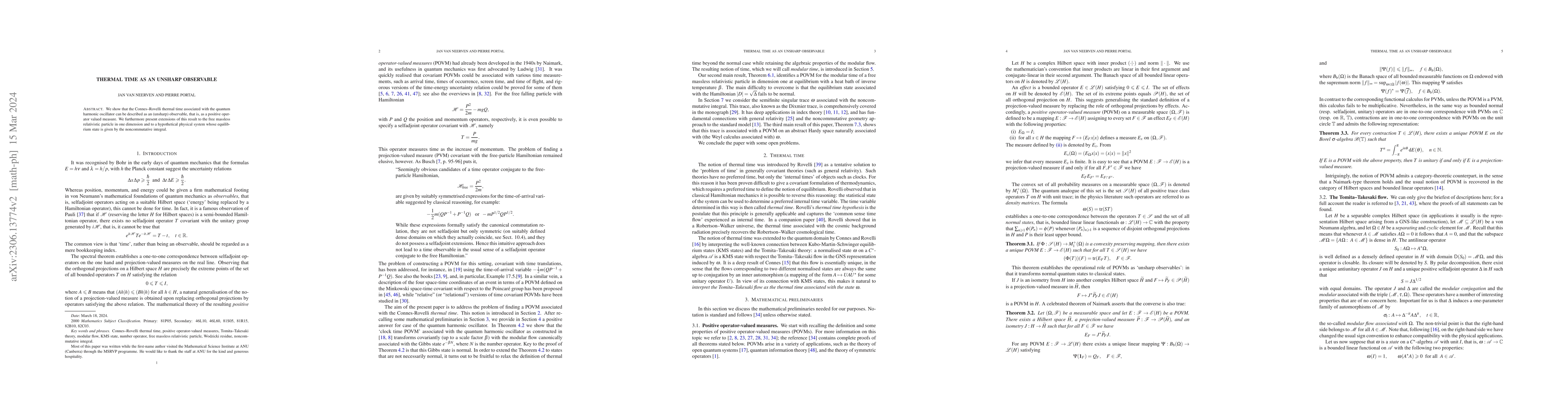 Thumbnail for Thermal time as an unsharp observable
