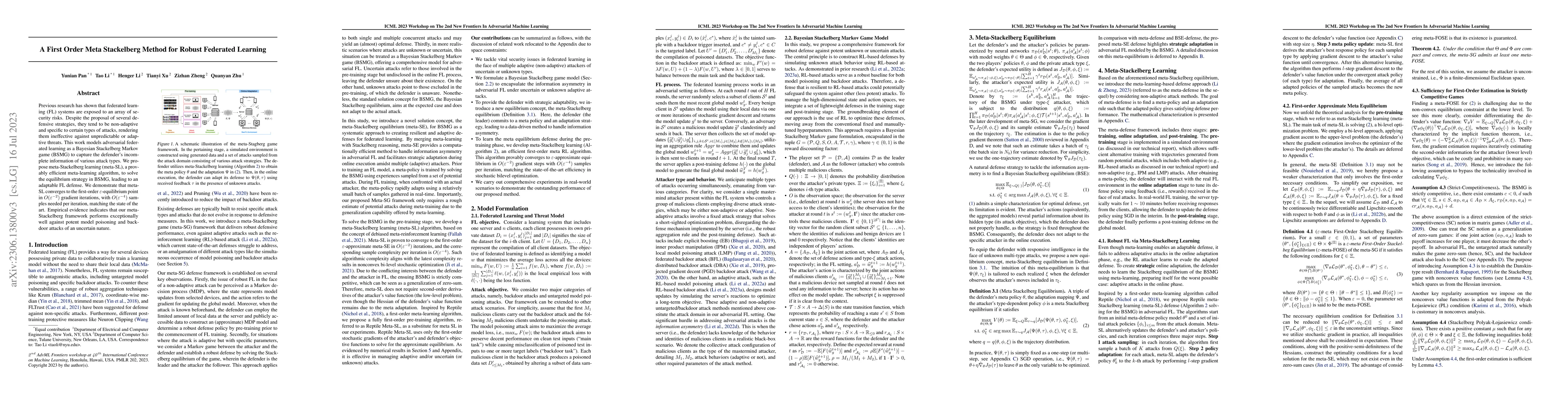 Thumbnail for A First Order Meta Stackelberg Method for Robust Federated Learning