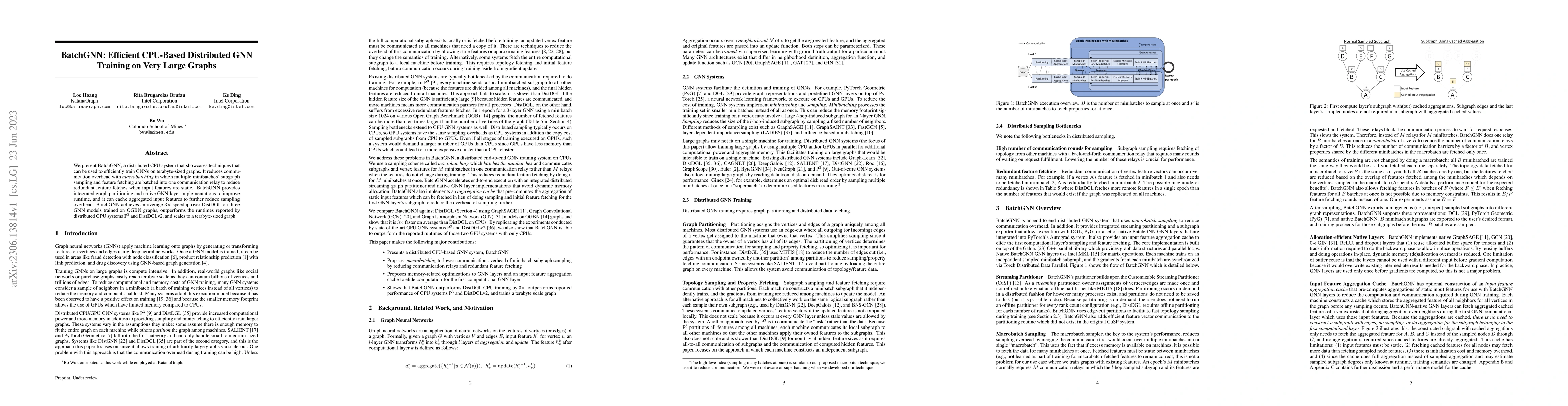 Thumbnail for BatchGNN: Efficient CPU-Based Distributed GNN Training on Very Large
  Graphs