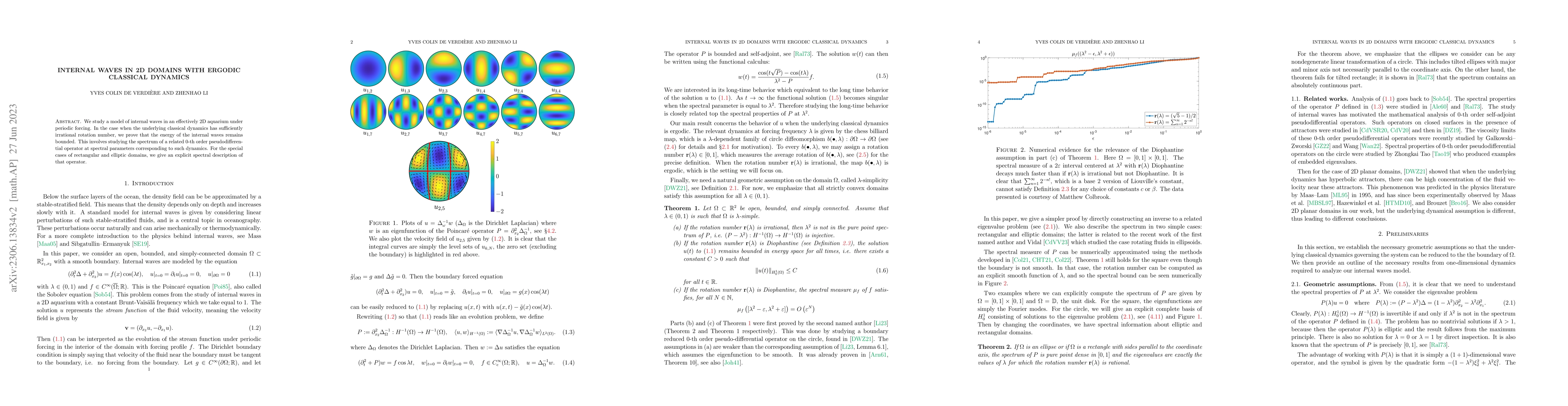 Thumbnail for Internal waves in 2D domains with ergodic classical dynamics
