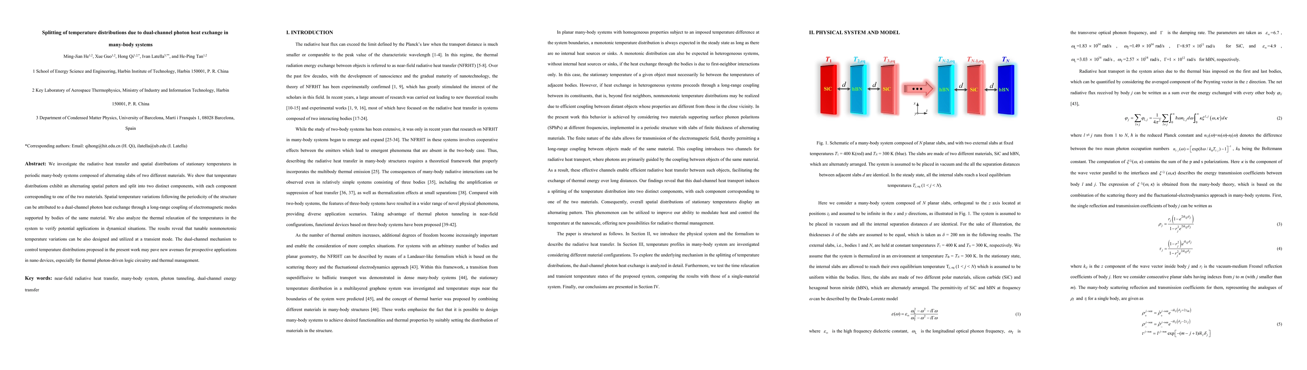 Thumbnail for Splitting of temperature distributions due to dual-channel photon heat
  exchange in many-body systems