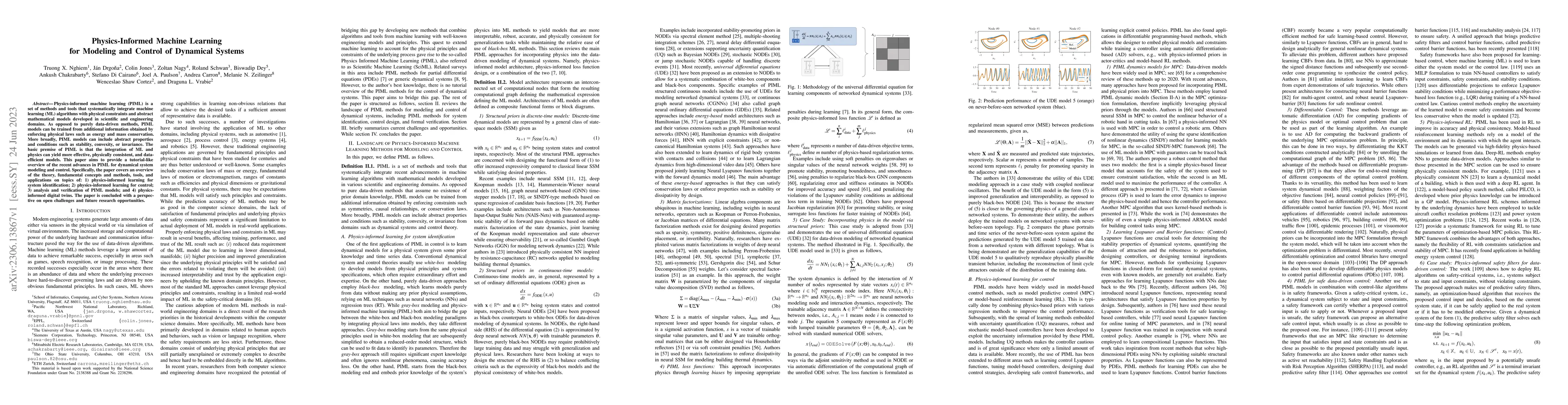 Thumbnail for Physics-Informed Machine Learning for Modeling and Control of Dynamical
  Systems