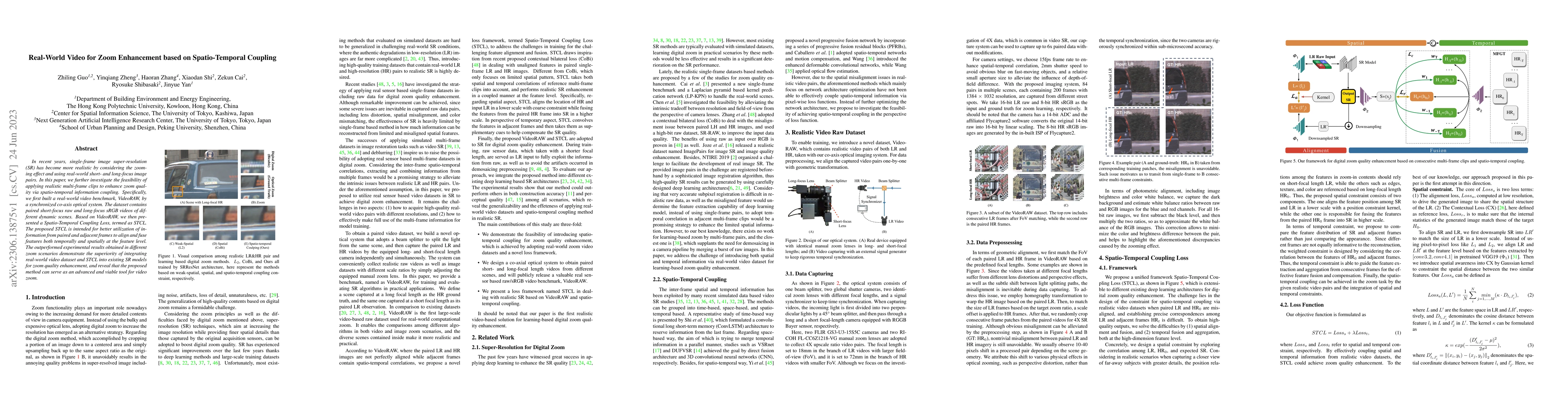 Thumbnail for Real-World Video for Zoom Enhancement based on Spatio-Temporal Coupling