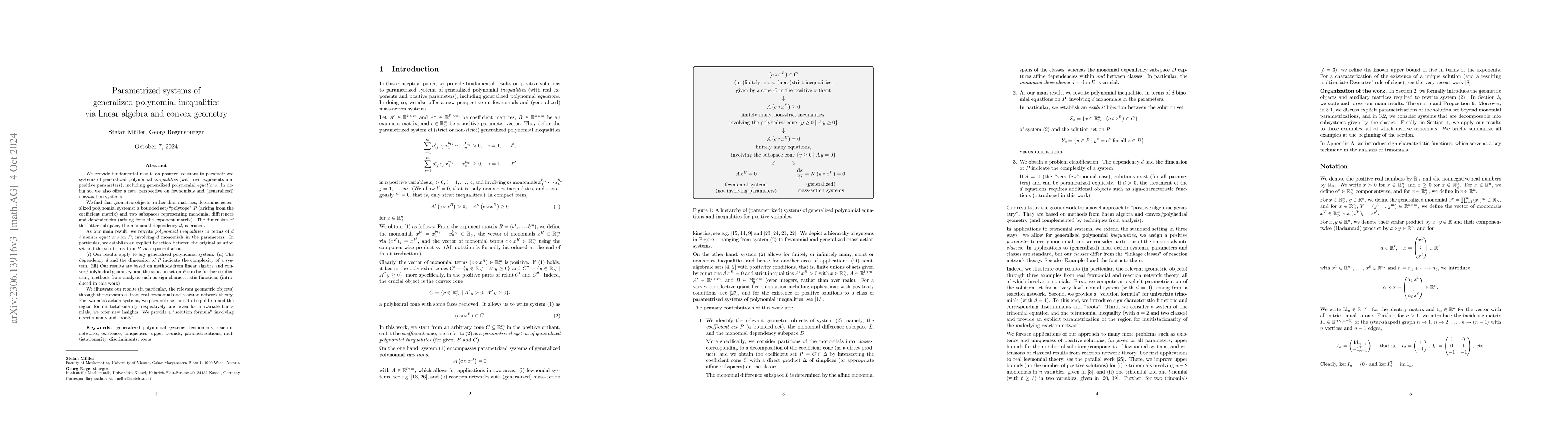 Thumbnail for Parametrized systems of polynomial inequalitites with real exponents via
  linear algebra and convex geometry