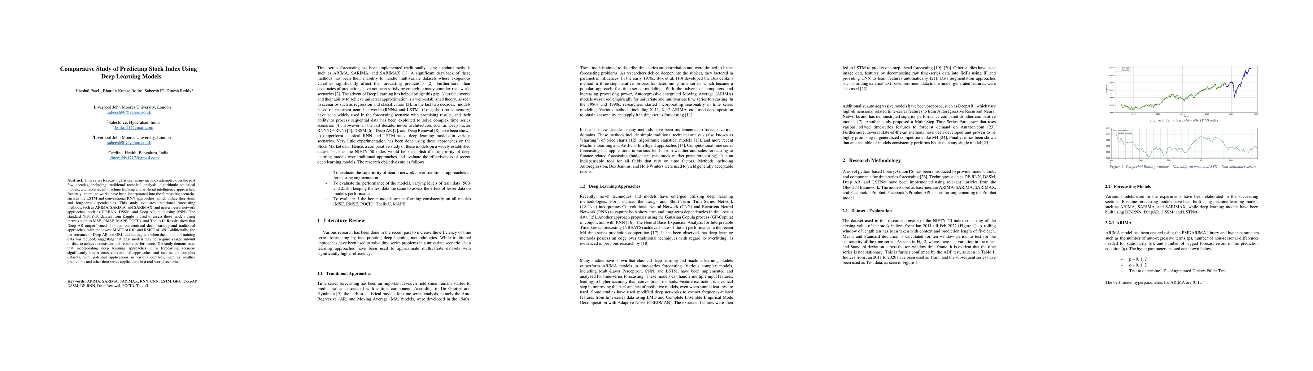 Thumbnail for Comparative Study of Predicting Stock Index Using Deep Learning Models