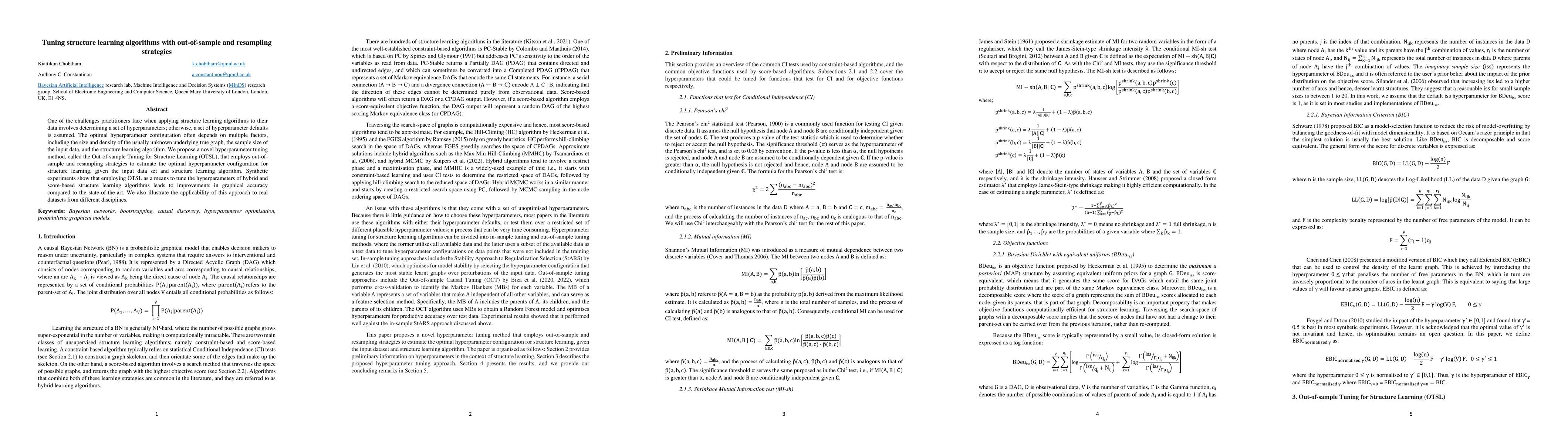 Thumbnail for Tuning structure learning algorithms with out-of-sample and resampling
  strategies